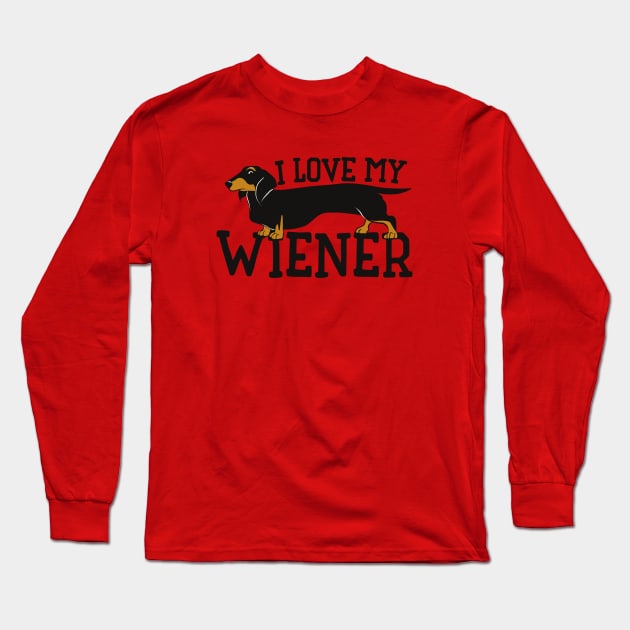 I love my Wiener Long Sleeve T-Shirt by bubbsnugg